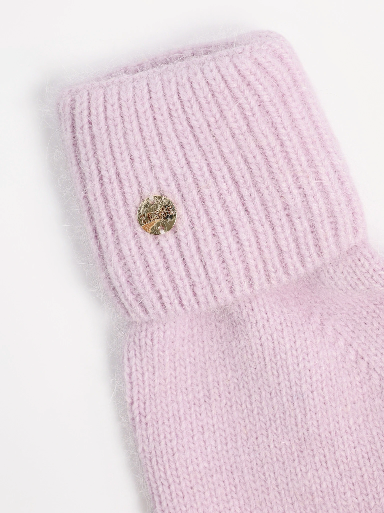 Варежки вязаные с отворотом двойные в ассортименте